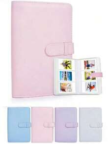 108 Pockets Photo Album, PU Leather Camera Film Photo Paper Storage Box, Stamp Collection Album - Multicolor - View 10