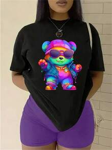 Women T-Shirts - Black - View 1