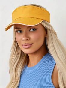 1pc Adjustable Sun Visor Hat, Casual Multifunctional Breathable Sun Protection Cap, Suitable For Daily Wear, Fashion & Versatile,Beach,Travel - Empty Hat - View 6