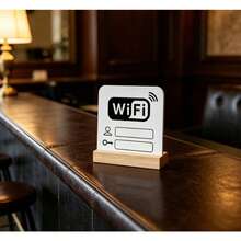 Acrylic WiFi Sign – Premium Decorative Display For Commercial Store Fronts - Type C - View 4