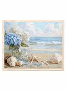 1 Pc Adult Digital Oil Painting Set, Featuring Vibrant Abstract Seaside And Boat Landscapes, DIY Crafts Frameless Acrylic Paint Set, Suitable For Beginners, Makes A Great Home Decor Gift. - Multicolor - View 6