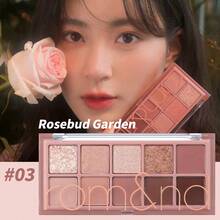 Rom&Nd 1盒 7.5g Better Than Palette #03 Rose Bud Garden 眼影盤，柔粉色玫瑰細緻粉質，溫柔眼妝，適合約會與日常使用 - 新03 玫瑰花蕾花園 - 查看 6