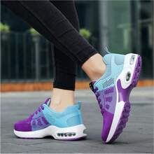 2026 New Women's Air Cushion Orthopedic Work Sneakers, Slip-Resistant Breathable Mesh Walking Shoes, Arch Support Non-Slip Shoes For All Day Standing - Màu tím - Xem 4