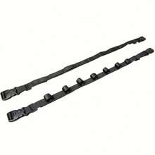 2pcs/Set Car Fishing Rod Holder Storage Set, Car Clothesline, Includes Adjustable Strap Hooks And Top Bracket, Nylon Strap And Black PA Floating Frame Design, Multi-Function Car Hanger, Backseat Storage Hanging Hook - 2pcs - View 13