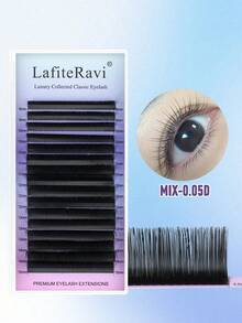 Nối mi, cong tự nhiên, kiểu C, C, D, kiểu Russian Volume, độ dài tùy chọn 0.05, 0.07, 0.10, 0.15, 0.20 mm, mi chùm, mi riêng lẻ, mi giả. - D - Xem 1