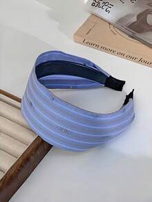1 chiếc băng đô sọc xanh thanh lịch, phụ kiện cài tóc bằng vải đính đá lấp lánh, thoải mái, không trơn trượt, phù hợp cho công sở và sử dụng hàng ngày, du lịch, sinh nhật. - Nhiều màu - Xem 10