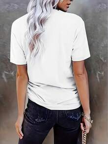 deyin Women T-Shirts - 白色 - 查看 2