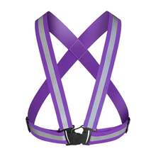 New Highlight Reflective Straps Night Running Riding Clothing Vest Adjustable Safety Vest Elastic Band For Adults And Children - D - View 6