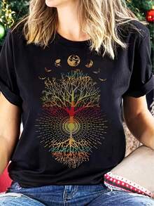 Women T-Shirts - Black - View 1