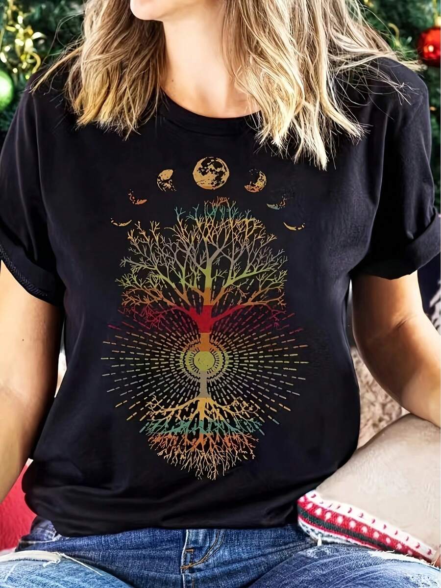 Women T-Shirts - Black - View 1