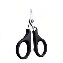 1 Pair Unisex Fishing Scissors, Multipurpose Fishing Pliers, Line Cutter, Non-Slip Blades, Sharp Cutting, Portable, Titanium Coated, Metal Material, Suitable For Fishing, Outdoor Activities - Multicolor - View 3