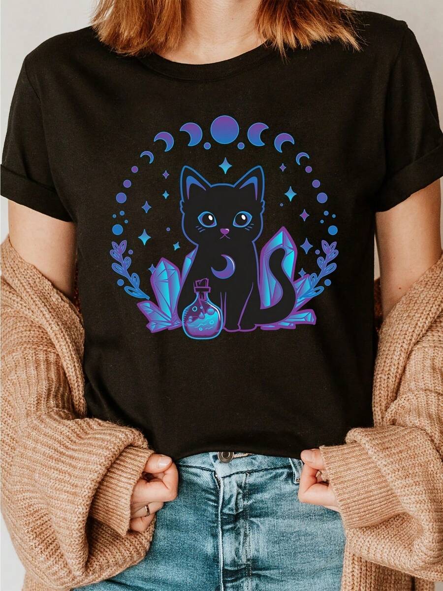 Women T-Shirts - Black - View 1