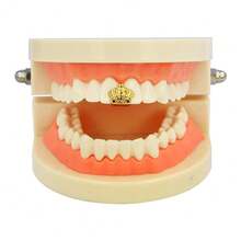 1 pieza Decoración única en forma de corona para un solo diente, disfraz, utilería de escenario, unisex - Multicolor - Ver 2