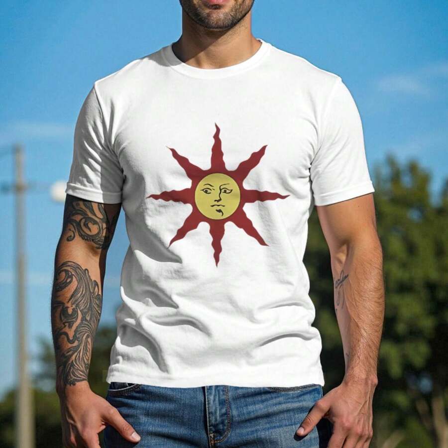 Camiseta de algodón para hombres y mujeres casual entretenimiento vacaciones regalo al aire libre cómodo y transpirable - Blanco - Ver 1