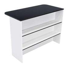 Fend Kitchen Bar, Wenge And White, Virtual Furniture - Black and White - View 5