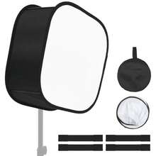 Kit de difusor de caja de luz suave profesional de 41 x 41 cm, adecuado para paneles LED Yongnuo | Panel de luz portátil y plegable, compatible con YN600L II, YN900, YN300/IV y YN160 III, hecho de poliamida. - Ver 2