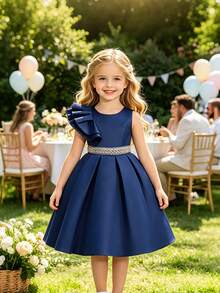 EHOMKIDS Baju Pesta Gadis Muda - Biru - View 8