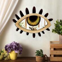 Espejo de madera estilo bohemio, adhesivo de espejo acrílico para decoración de pared del hogar - Ojo - Ver 5