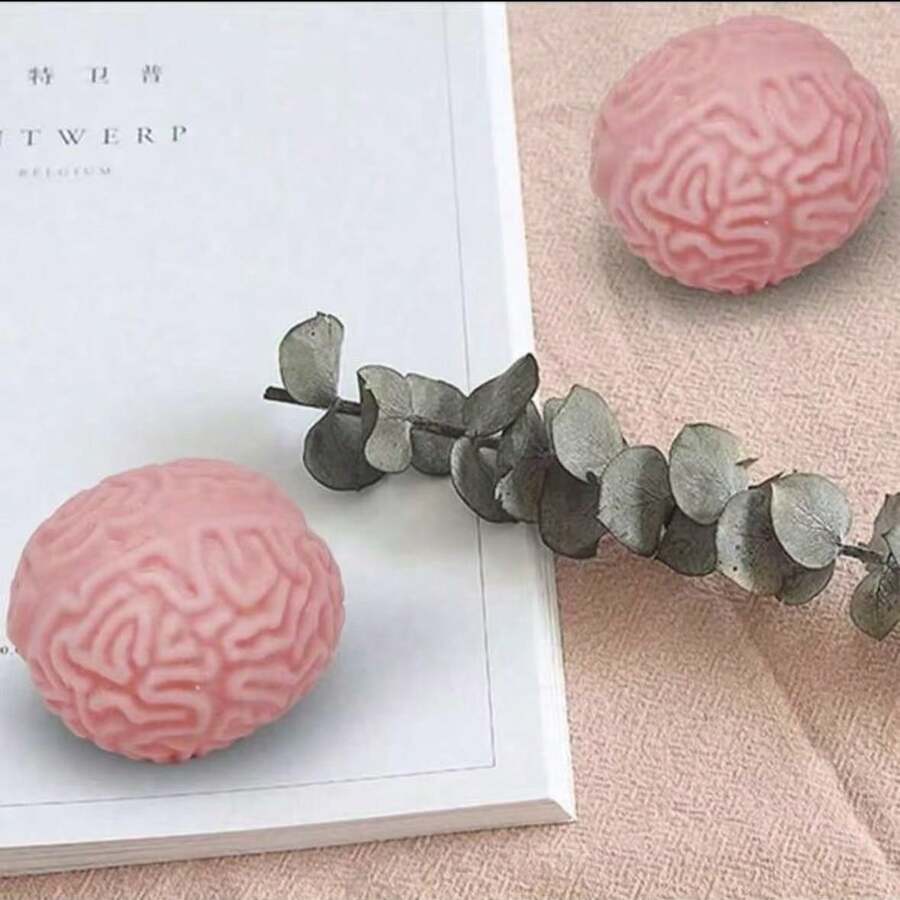 1PC-Squishy Stress Ball-Brain Squeeze Toy-Prank Toy-Stress Relief-Release Pressure--Creative Funny Gift-Squeeze Toy-Birthday Gift-Holiday Gift-Easter Gift-Valentine's Day Gift-Christmas Gift-Halloween Gift-Gift