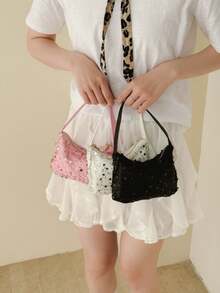 Nueva llegada Bolso de mano con brillo, versátil para la escuela, graduación, viajes, regalos, combinación diaria - Multicolor - Ver 2