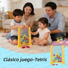 [Fuego MX] 3 años y más, juguete matemático de tangram, bloques de construcción de plástico, juego de apilamiento, rompecabezas de pensamiento espacial, cubo, juguete infantil - Amarillo - Ver 4