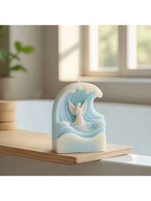 Khuôn silicon hình thiên thần để tự làm nến thơm hình thiên thần sóng, khuôn nến thạch cao 3D. - Thiên thần - Xem 4