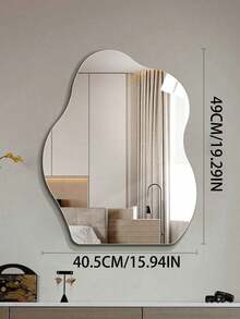 Luxury Cloud-Shaped Full-Length Mirror, Asymmetrical Art Bathroom Mirror, Wallmount Acrylic Decorative Mirror For Bedroom Vanity - Cloud Mirror Sticker - View 11