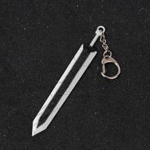 Llavero de espada de asesino de dragones - Modelo en miniatura de arma dañada en batalla, unisex, adorno/accesorio decorativo para coche o mochila - Multicolor - Ver 6