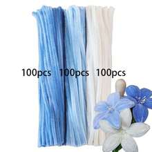 500pcs/Set Pipe Cleaner Craft Kit, Upgraded Soft Plush Chenille Stem Bulk Handmade Flower Pipe Cleaners, Suitable For Beginner DIY Art And Craft Projects, Decoration Twist Sticks, Great For Gifts, Home Decor, Party, Wedding - Blue - View 15