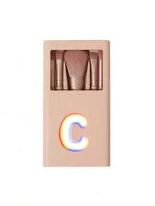 Bộ 5 cọ trang điểm cầm tay có gương, in chữ cái cầu vồng A-Z, bộ cọ trang điểm kèm hộp gương, cọ trang điểm đa năng có gương, bút trang điểm mini đa năng, cọ nền, cọ phấn mắt, bộ dụng cụ trang điểm cơ bản, hộp đựng cọ trang điểm, quà tặng lý tưởng, vật dụng cần thiết khi đi du lịch. - Nhiều màu - Xem 16