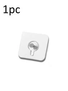 No Drill Strong Adhesive Hooks, Waterproof Modern Plastic Hooks, Invisible Hooks Suitable For Hanging Photos, Frames, Clocks, Applicable For Bedroom, Bathroom, Kitchen, Home Decor, Exhibition Decor, Birthday, Graduation, Bathroom Decor, Wall Decor - Multicolor - View 16