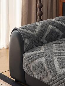 1 vỏ đệm sofa dùng được cả bốn mùa, kiểu dáng hiện đại tối giản, chống trượt, chống bụi và có thể giặt được, mềm mại và không phai màu, thân thiện với thú cưng, phù hợp với phòng ngủ, văn phòng, phòng khách, sofa hình chữ L và sofa 1/2/3/4 chỗ ngồi. - Màu xám đen - Xem 9