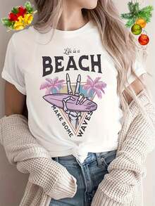 deyin Women T-Shirts - White - View 1