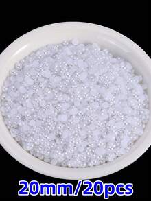 1 Pack Multi-Functional ABS Faux Pearl Flat Back Half Round Beads 2-20mm - Jewelry, Nail Art, And DIY Decoration In Bulk (20-2500pcs) - Multicolor - View 10