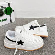Women Skateboarding Shoes - White Black - View 2