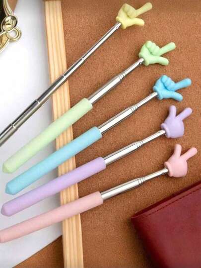 1pc Retractable Pointer Stick, Suitable For Classroom Teaching, Very Suitable For Teachers, Retractable Handheld Pointer, Retractable Reading Supplies, Birthday Gift