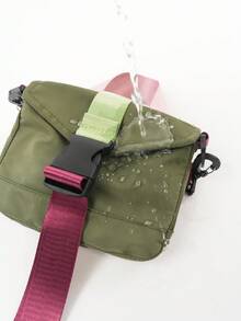 1 Stück unisex Mini wasserresistente Klapptasche, tragbare Schulter-/Umhängetasche für Arbeit, Schule, Einkaufen, Reisen, geeignet als Geschenk zum Vatertag - Verschiedenfarbig - Übersicht 8
