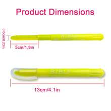 Bộ 6 bút dạ quang gel màu neon, không lem mực, thích hợp cho việc viết nhật ký, học tập và sáng tạo nghệ thuật chuyên nghiệp. - Bộ - Xem 5