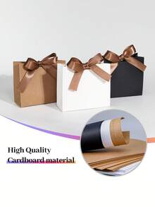 Bộ 10 túi quà tặng màu trắng/nâu/vàng/cầu vồng laser kích thước 11.5x4.5x10cm, túi đựng kẹo cầu vồng hologram dùng cho đám cưới, Giáng sinh, tiệc tốt nghiệp, hộp đựng xà phòng thủ công bán lẻ. - nhiều màu - Xem 7