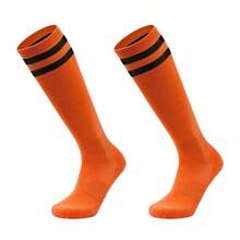 1 par de calcetines de fútbol de caña alta para niños y niñas, calcetines de fútbol cómodos y transpirables, calcetines deportivos que absorben el sudor, calcetines de fútbol gruesos, adecuados para correr, fútbol, baloncesto, rugby de adolescentes, uso profesional en entrenamiento deportivo, adecuados para todas las estaciones. - Multicolor - Ver 9