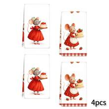 2pcs Cute Towel Set - Decorative Dish Towels, Super Absorbent Microfiber, Machine Washable, Suitable For Holiday Decor, Cooking, Baking, Housewarming Gifts And Cleaning, Fit For Kitchen, Bathroom, Toilet - Multicolor - View 12