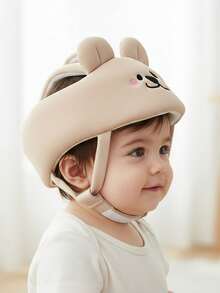 Cute Bear Anti-Fall Helmet, Baby Toddler Walker Safety Hat, Anti-Collision Protective Headgear For Children Aged 10-36 Months - Khaki - View 8