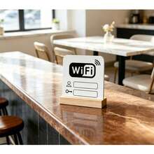Acrylic WiFi Sign – Premium Decorative Display For Commercial Store Fronts - Type C - View 5