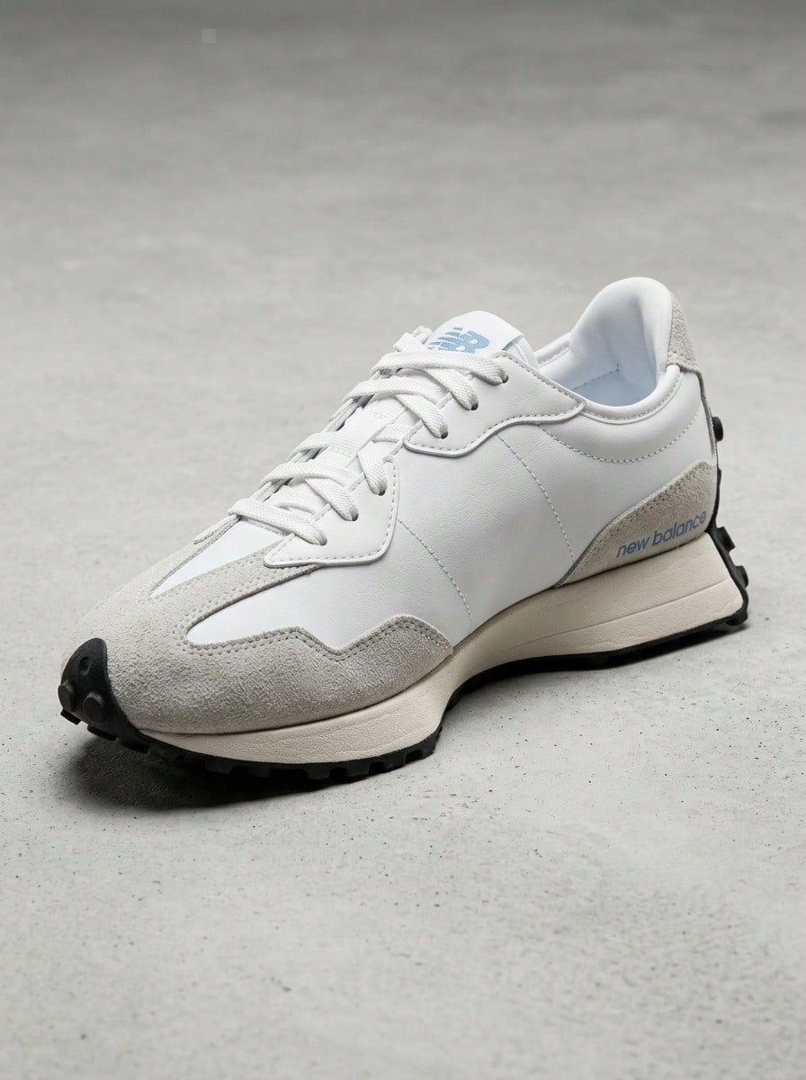 New Balance 327 - Blue and White - View 1