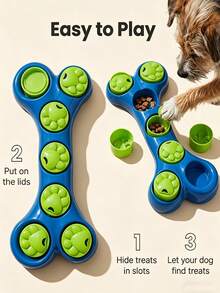 1pc Durable Anti-Bite Slow Feeder Dog Toy, Interactive IQ Training Treat Dispenser, Plastic Pet Interactive Toy, Anti-Choke Slow Feeder, Intelligence Development Boredom Reliever, Chew Toy Suitable For Dogs & Cats, Indoor & Outdoor Pet Activity Training Entertainment - Multicolor - View 5