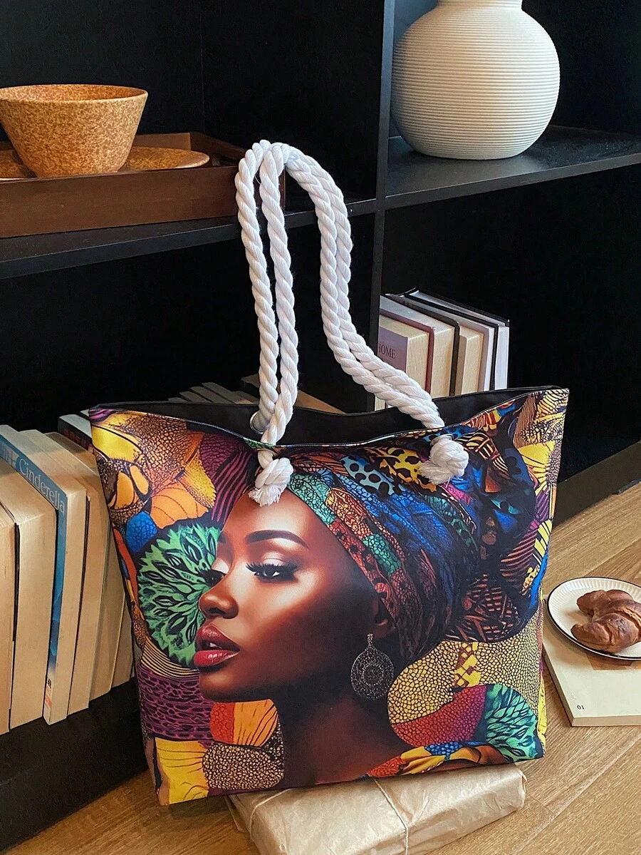 Large Capacity Handbag For Women, New Fashionable Versatile Commuter Shoulder Tote Bag - Multicolor - View 1