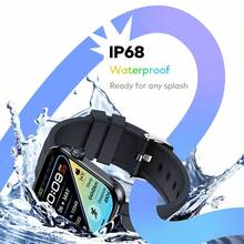 ISW-O25 智能手表，1.952 英寸 AMOLED 显示屏，三折金属表圈，不锈钢表冠，IP68 级防水，300mAh 长效电池 - 藍色 - 查看 7