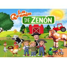 Custom La Granja De Zenon Backdrop Kids 1st Birthday Party Decor Green Grass Farm Barn Animal Tractor Photo Background Studio - Type a - View 7