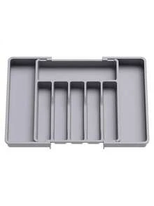 Efficient Space Saving Organizer Tray With Extendable Adjustable Width Design Sleek Storage Box Versatile Silverware Drawer Organizer Utensil Holder Flatware Kitchen Drawers Room Home Bathroom Decor Kitchen Essentials Wedding Apartment Essentials - Multicolor - View 14