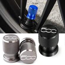 For Fiat 500 Car Accessories 5pcs Metal Mesh Valve Protection Components, Valve Caps, Offered Compatible - A - View 5